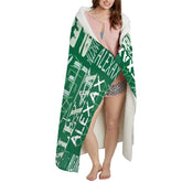 Lofaris Custom Dark Green Name Soft Blanket Family Souvenir